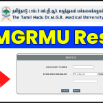 TNMGRMU Result 2024 [OUT]: Medical, Dental, AYUSH, Allied Health Science Result
