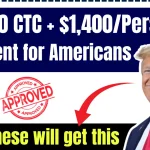$3,600 CTC + $1,400/Person Payment Approved for Americans: Only these will get this, Payment Dates