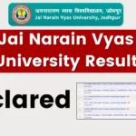 Jai Narain Vyas University Result 2024 (Declared) - Download JNVU BA, B.Sc, B.Com Result