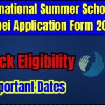 Applications Open for 2025 International Summer School in Taipei