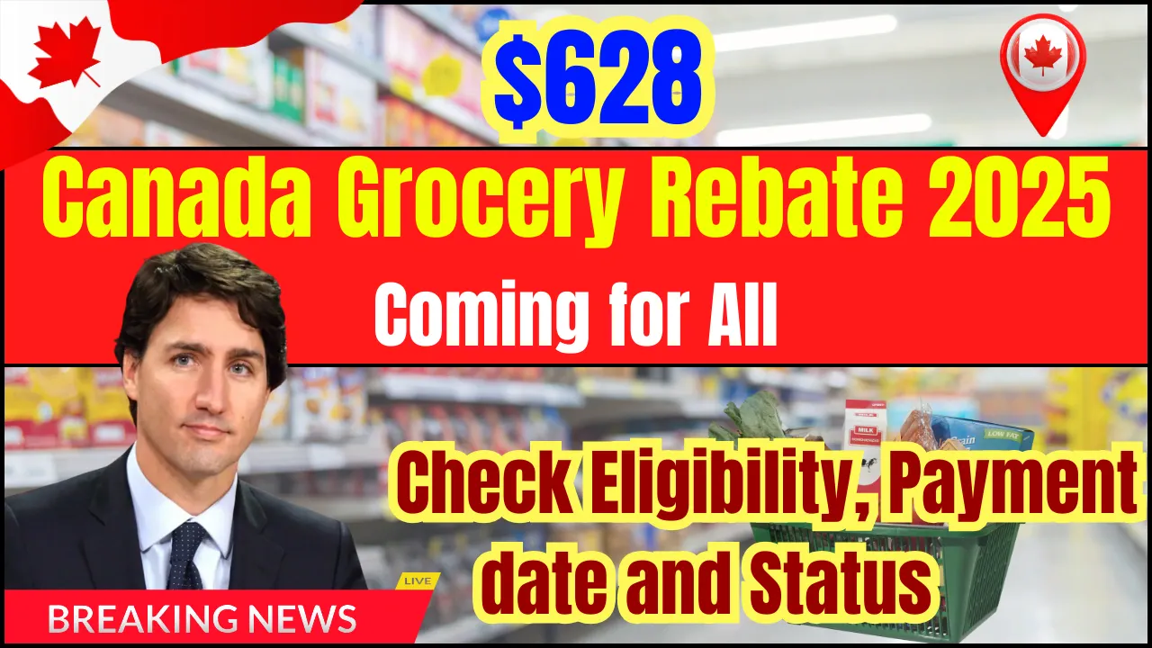 Canada $628 Grocery Rebate in 2025 - Is it true? Check Eligibility, Rebate date and Status