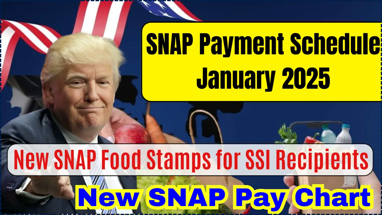 SNAP Payment January 2025 Schedule, Check New SNAP Food Stamps for SSI