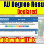 AU Degree Results 2025 Declared; Check Andhra University BA B.Sc B.Com Results