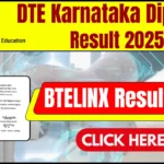 DTE Karnataka Diploma Result 2025 (Out) at dtek.karnataka.gov.in, BTELINX Result Link