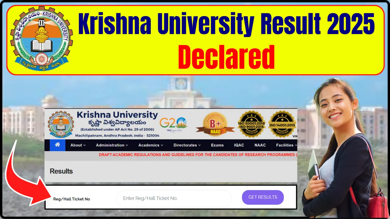 Krishna University Result 2025 [OUT]: Download KRU UG PG Results