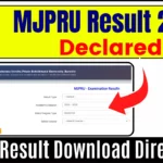 MJPRU Result 2025 Declared at mjpruiums.in; UG and PG ODD Semester Marksheet