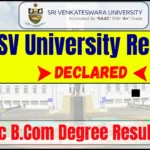 SV University Result 2025 (Declared) - Download SVU BA/B.Sc/B.Com Degree Results Link