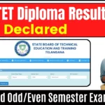 TS SBTET Diploma Results 2025 (Declared): Download Odd/Even Semester Exam Result