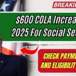 $600 COLA Increase In 2025 For Social Security – Check Payment Dates and Eligibility Criteria!