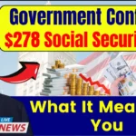 Government Confirms $278 Social Security Cut – What It Means for You